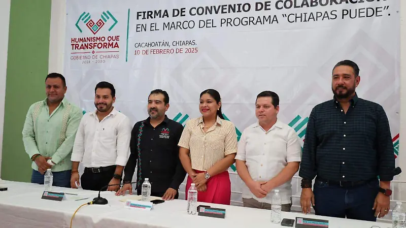 firma de convenio Chiapas Puede